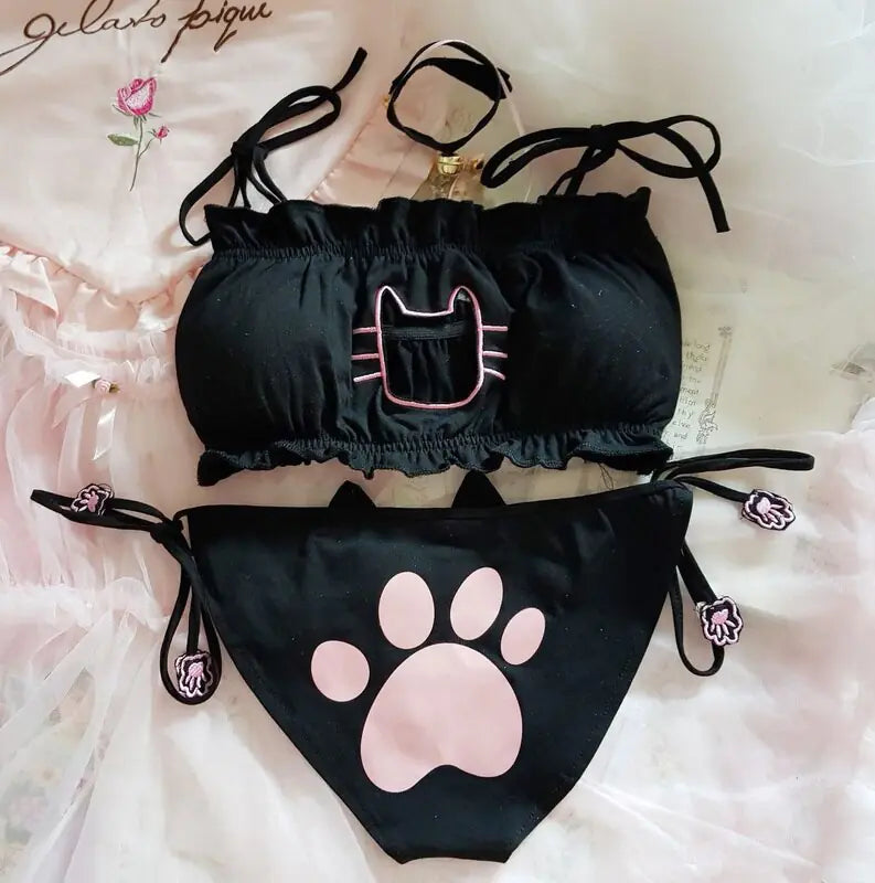 Sweet Paw Bralette Set