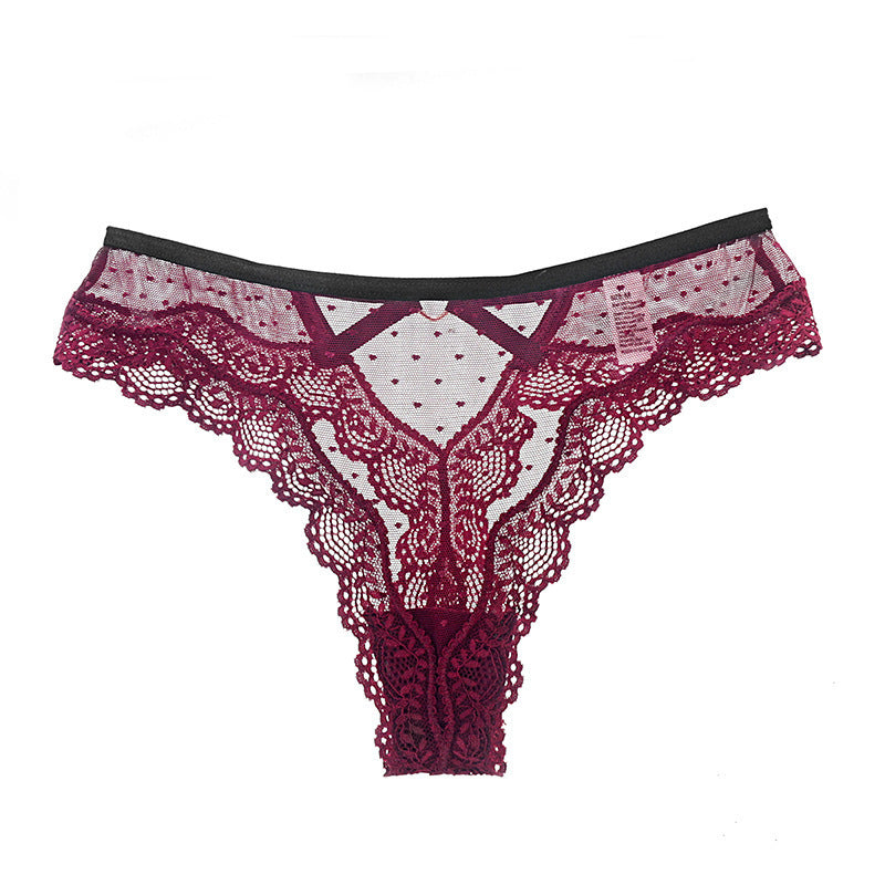 Women's Thong w/ Lace Trim