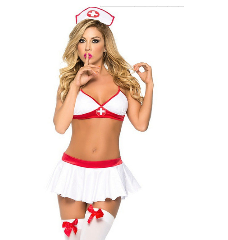 3Pcs Nurse Lingerie Set