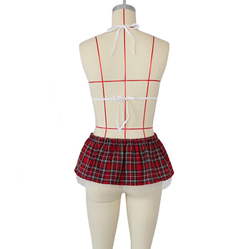 3pcs Plaid Lingerie Set