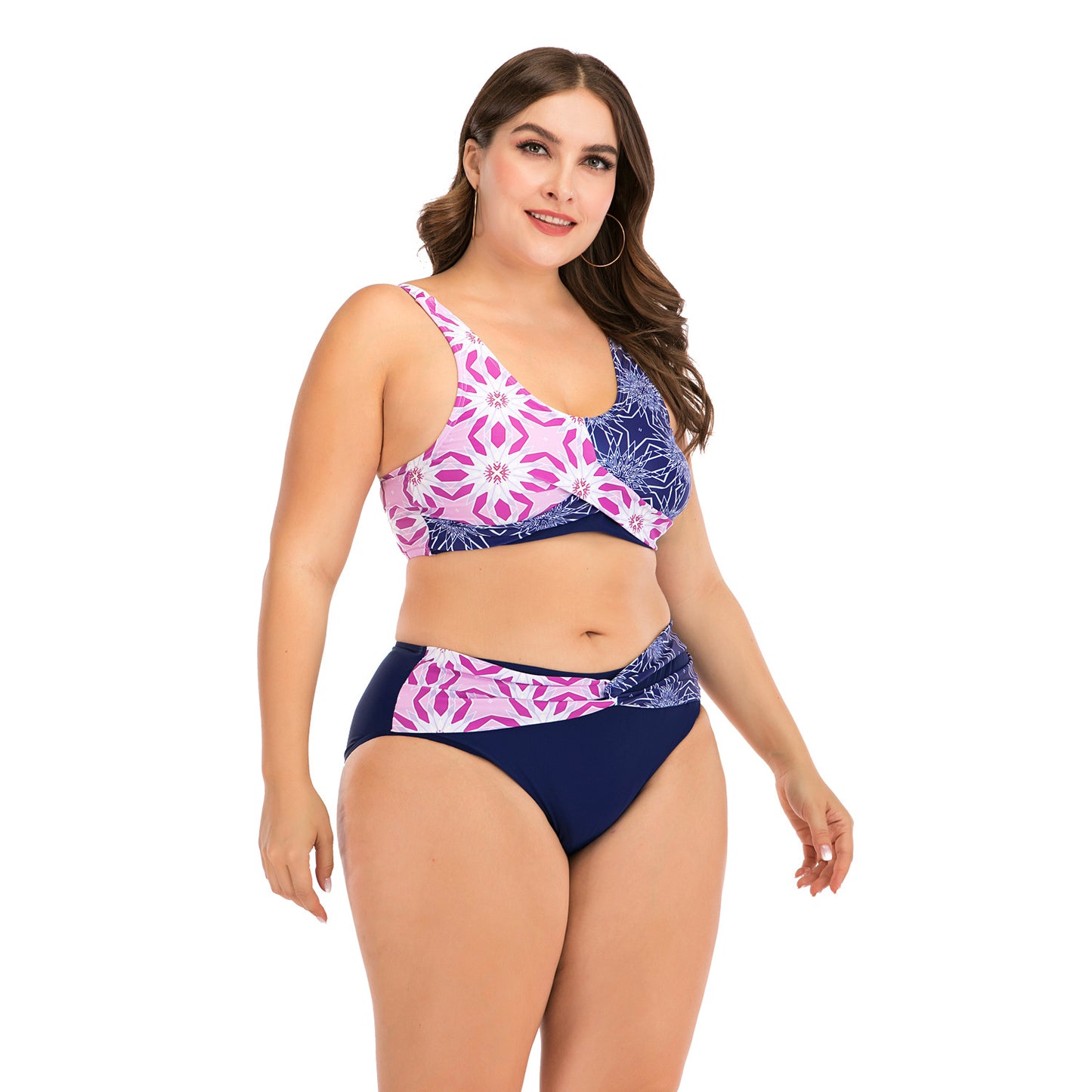 Women's 2pcs Plus Size Swim Suit Set