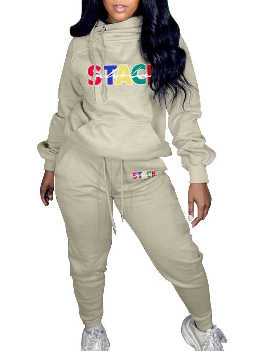 Plus Size Sweat Suit Set