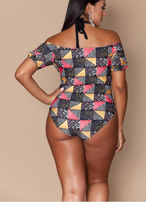 Plus Size 1 pcs SwimSuit