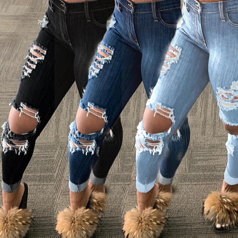 Ripped Denim Jeans