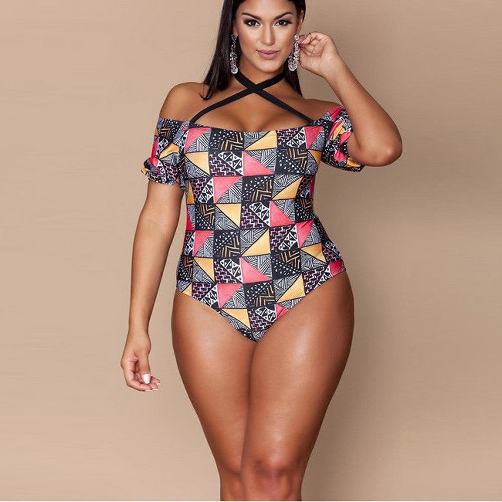 Plus Size 1 pcs SwimSuit