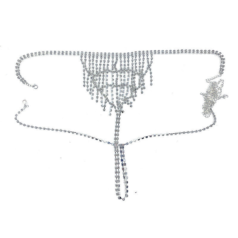 Rhinestone Lingerie Body Chain Set