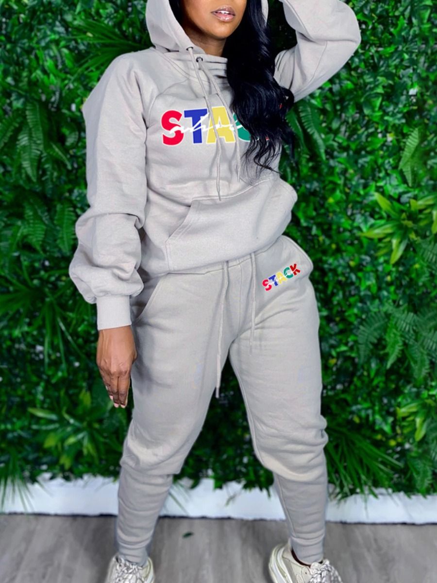 Plus Size Sweat Suit Set