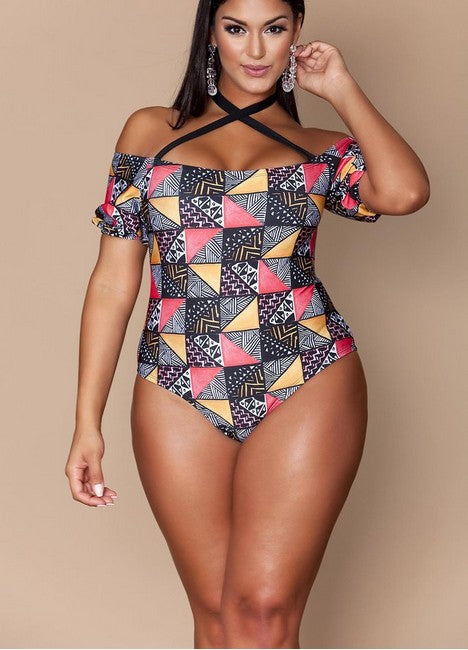 Plus Size 1 pcs SwimSuit