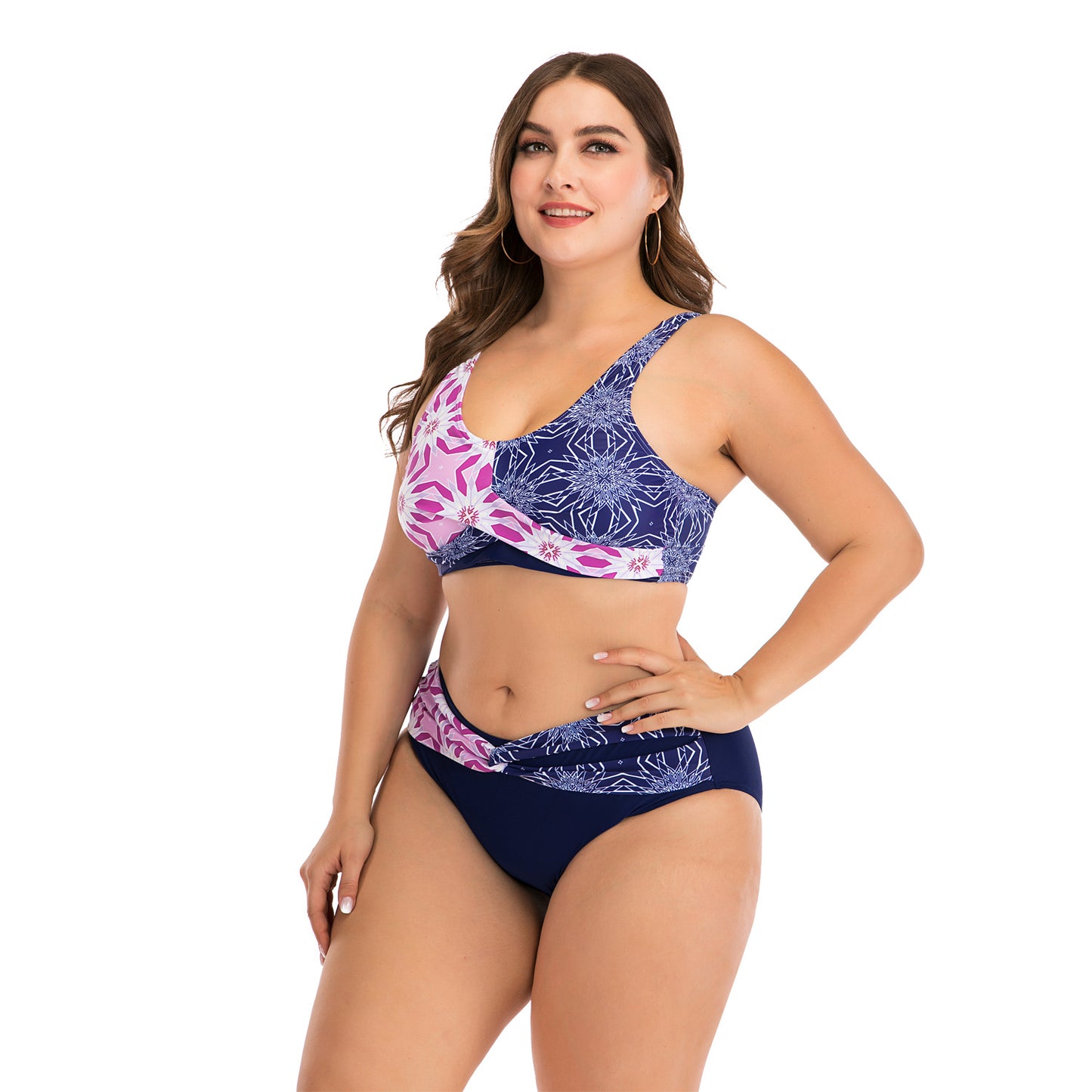 Women's 2pcs Plus Size Swim Suit Set