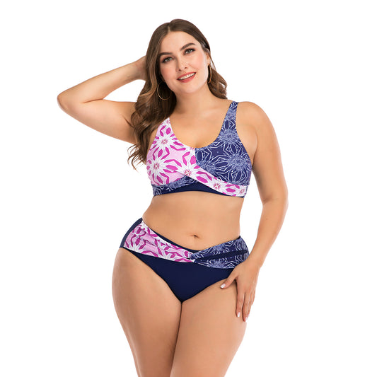 Women's 2pcs Plus Size Swim Suit Set