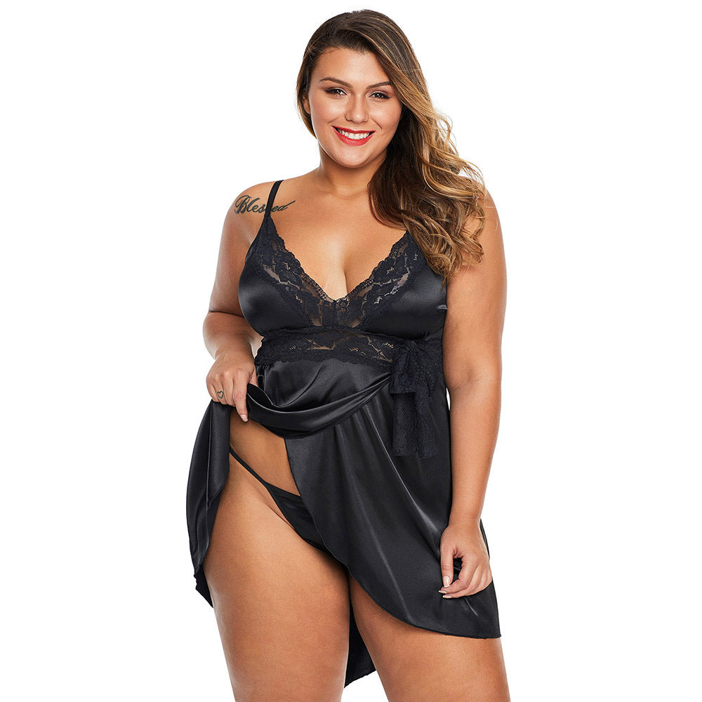 Plus Size Lingerie Night Gown