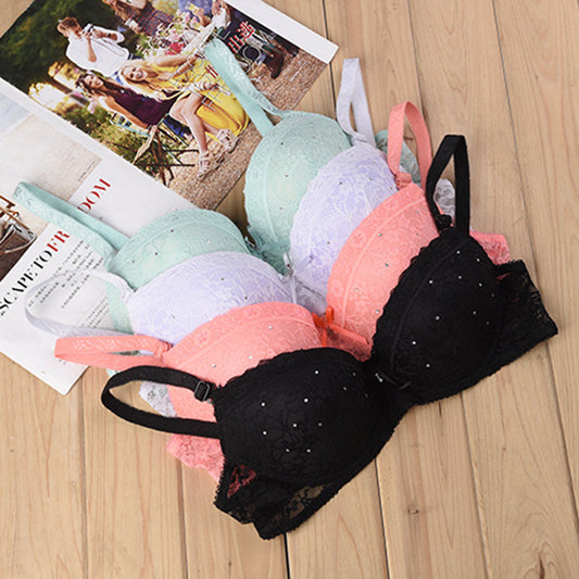 Bra/Lace Thongs Set