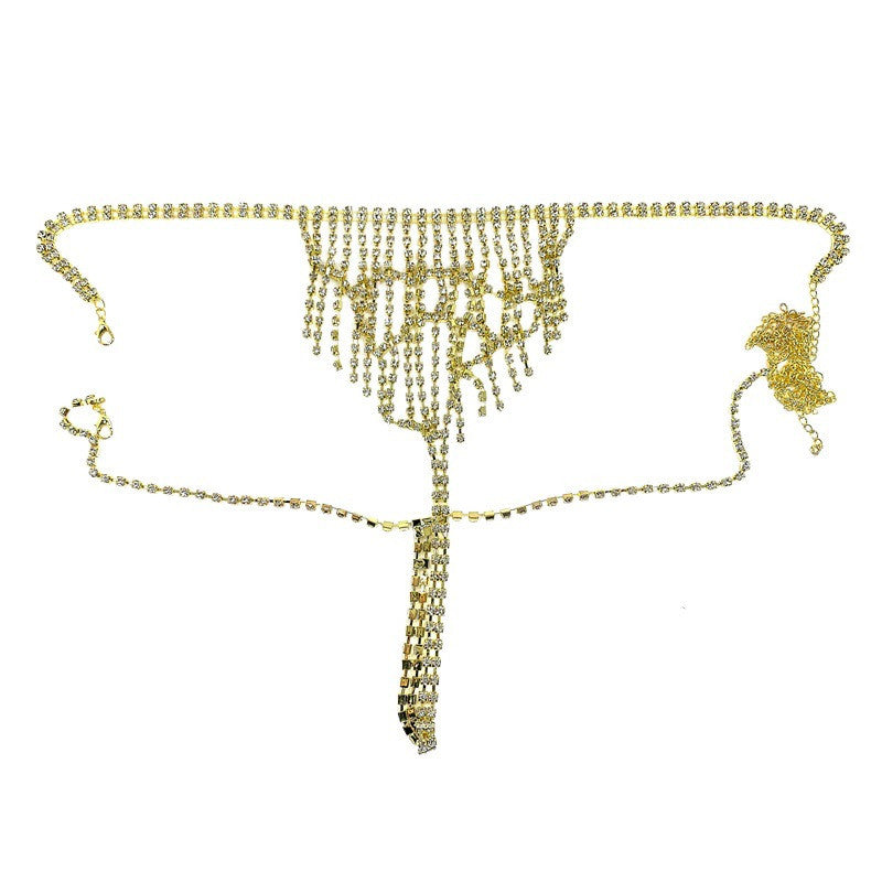 Rhinestone Lingerie Body Chain Set