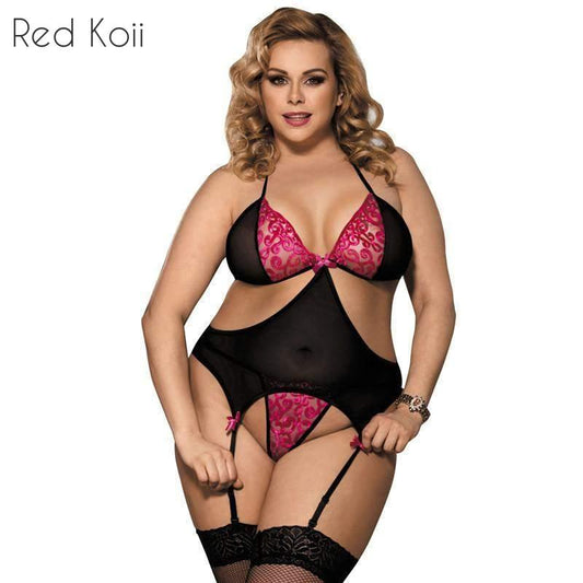 Plus Size Mrs. Baby Doll Lingerie Set