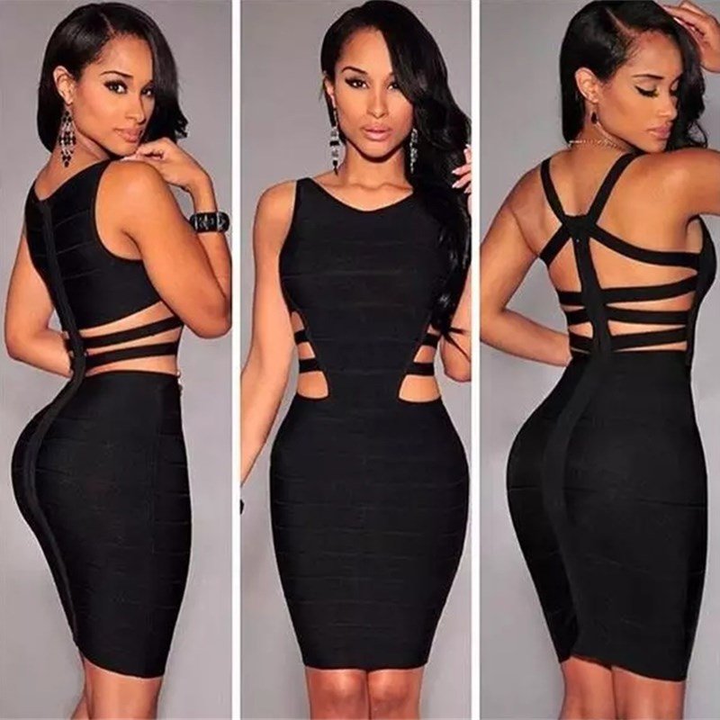 Sleeveless Tight Fitted Ladies Dress