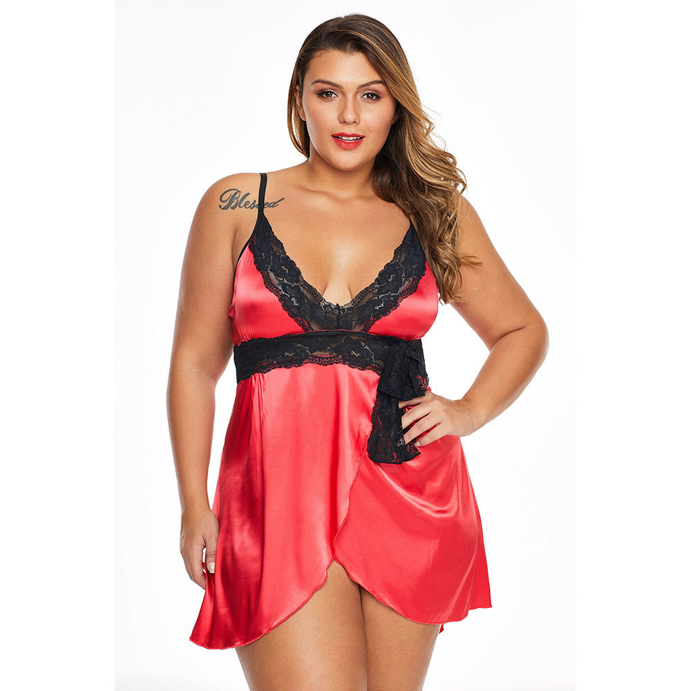 Plus Size Lingerie Night Gown