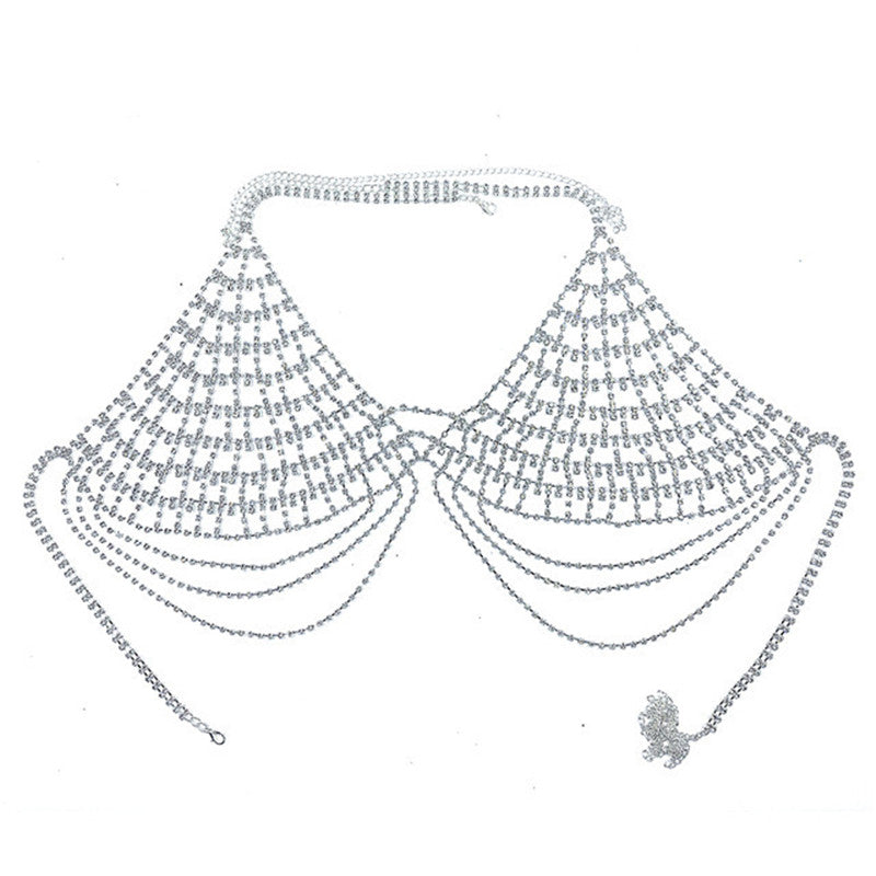 Rhinestone Lingerie Body Chain Set